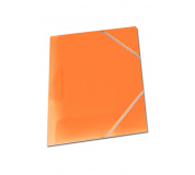 Mapa tříklopá OPALINE s gumou oranžová, desky na spisy s gumou