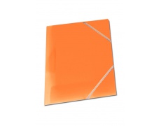 Mapa tříklopá OPALINE s gumou oranžová, desky na spisy s gumou
