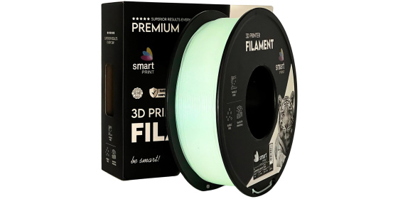 Smart Print Filament PLA bílá svítící 1.75mm 1kg
