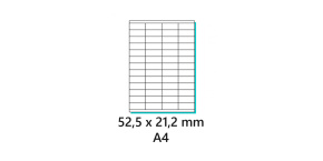 Etikety samolepící 52,5x21,2mm 100archů