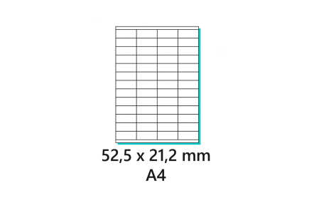 Etikety samolepící 52,5x21,2mm 100archů