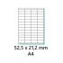 Etikety samolepící 52,5x21,2mm 100archů
