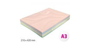 Barevné papíry A3 80g 500ls 5 barev