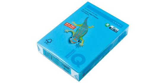 Barevný papír IQ COLORS AB48 A4 160g azurová 250listů