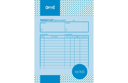 Dodací list A5 OP44