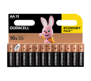 Baterie alkalická, AA, 1.5V, Duracell, blistr, 12-pack, 42305, Basic