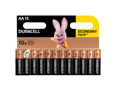 Baterie alkalická, AA, 1.5V, Duracell, blistr, 12-pack, 42305, Basic