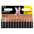 Baterie alkalická, AA, 1.5V, Duracell, blistr, 12-pack, 42305, Basic