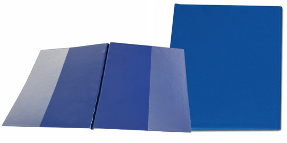 Desky SPORO boční kapsy modrá A4 desky plastové
