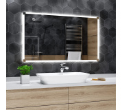 Koupelnové zrcadlo s LED podsvětlením 120x60 cm RYGA
