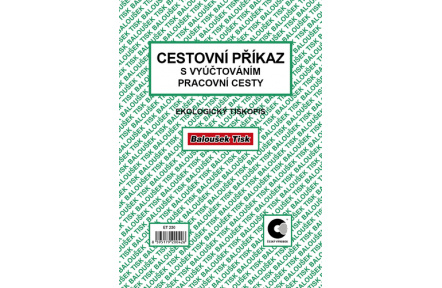 Cestovní příkaz s vyúčtováním ET230 A5