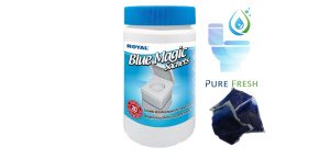 WC sáčky Blue Magic Aut Sachets PURE FRESH v dóze 20ks tablety do chemického WC