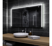 Koupelnové zrcadlo s LED podsvícením 140x90cm SYDNEY