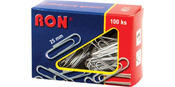 Dopisní spony kulaté RON 453 32mm 75ks