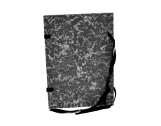 Spisové desky s tkanicí barevný mramor černá