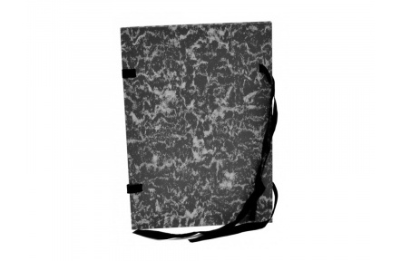 Spisové desky s tkanicí barevný mramor černá