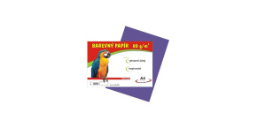 Barevné papíry A4 80g 100ls fialové