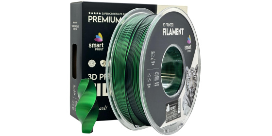Smart Print Filament SILK PLA DUAL COLOR černá, zelená  1.75mm 1kg