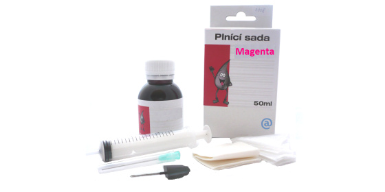 Plnící sada pro cartridge CANON CL-41, CL--51 MAGENTA (50ml)