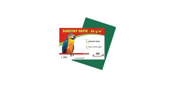  Barevné papíry A4 80g 100ls tmavě zelené 