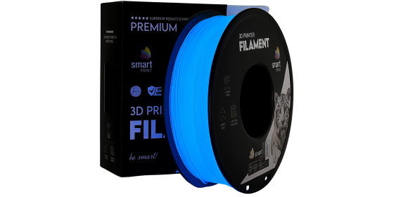 Smart Print Filament PLA modrá svítící 1.75mm 1kg