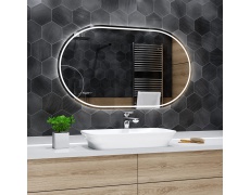 Koupelnové zrcadlo s LED podsvětlením 60x40 cm PALERMO