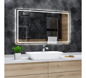 Koupelnové zrcadlo s LED podsvětlením 120x60 cm HOUSTON
