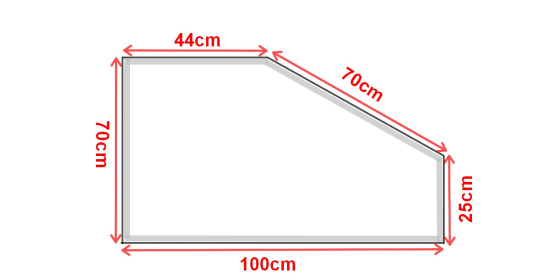 Koupelnové zrcadlo s LED osvětlením 100x70 cm BOSTON ATYPICKÉ