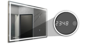 Digitální hodiny s dotykem k LED zrcadlu PREMIUM