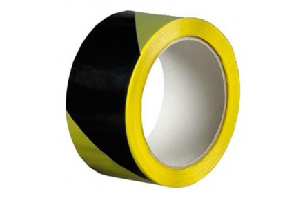 Výstražná lepicí páska PVC žluto-černá 50mm 22m 