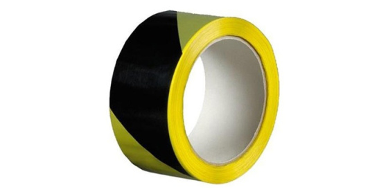 Výstražná lepicí páska PVC žluto-černá 50mm 22m 