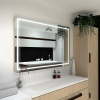 Koupelnové zrcadlo zaoblené MADRID  PREMIUM s LED osvětlením
