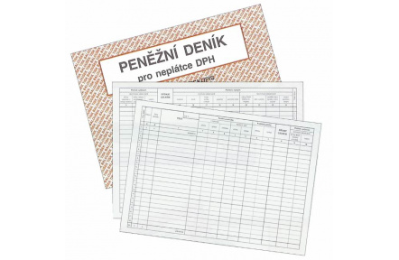 Penežní deník ET328 A4 pro neplátce DPH