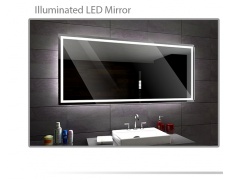 Koupelnové zrcadlo s LED podsvětlením 70x65 cm ATLANTA