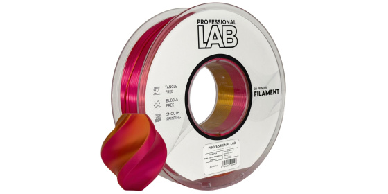 Professional Lab Filament SILK PLA DUAL COLOR růžová zlatá  1.75mm 1kg