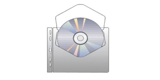 Závěsný obal na 1 CD/DVD 10ks