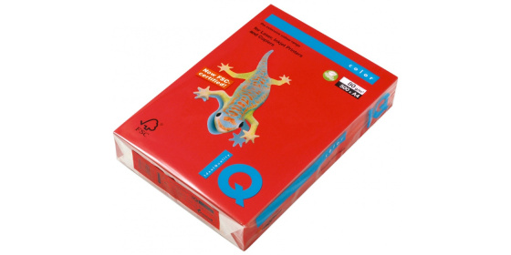 Barevný papír IQ COLOR CO44 A4 80g červená  500listů