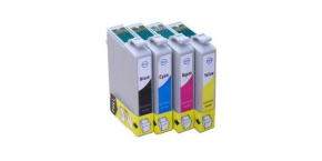 Epson T1285 set 4ks kompatibilních inkoustových náplní T1281, T1282, T1283, T1284 pro SX125 SX130 SX420W SX425W, set 4 barev 1x15ml,3x14ml T1281,T1282,T1283,T1284