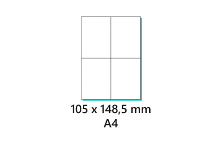 Etikety samolepící 105x148mm 100archů