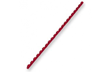 Hřebeny plastové vazací pr.6mm 100ks červená pro plastovou vazbu , kroužková vazba