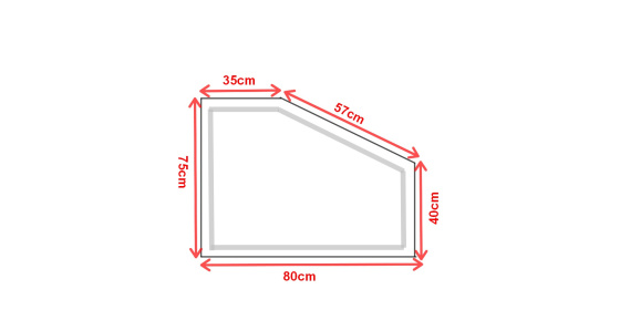 Koupelnové zrcadlo s LED osvětlením 80x75 cm ATLANTA ATYPICKÉ