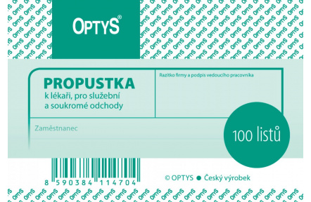 Propustka A7 OP147