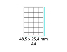 Etikety samolepící 48,5x25,4mm 100archů