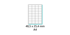 Etikety samolepící 48,5x25,4mm 100archů