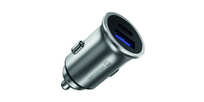 Adaptér do auta SWISSTEN 36W, 2 porty, USB-C, USB-A