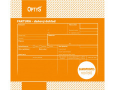 Faktura daňový doklad 20x21cmsamopropisovací OP74