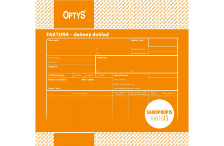 Faktura daňový doklad 20x21cmsamopropisovací OP74