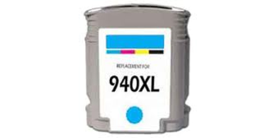 HP C4907A 940XL modrá 31ml 100% NEW kompatibilní kazeta C4907 A, C 4907, 940 XL