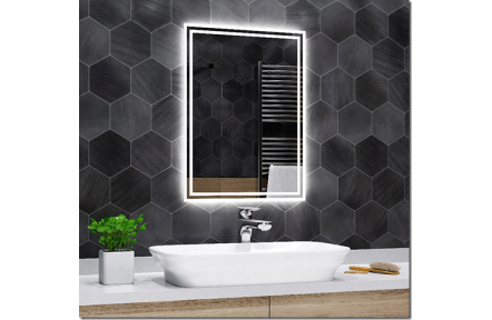 Koupelnové zrcadlo s LED podsvícením 75x100cm WIEDEN