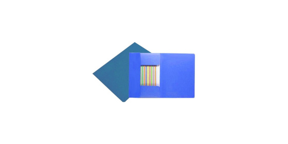 Mapa odkládací 3klopá classic modrá, papírové desky 1ks